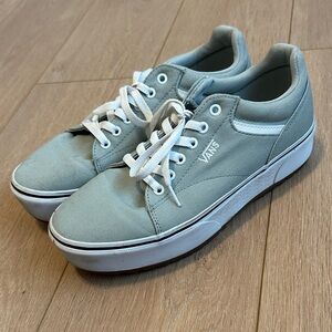 Vans Women’s Platform Gray Sneakers